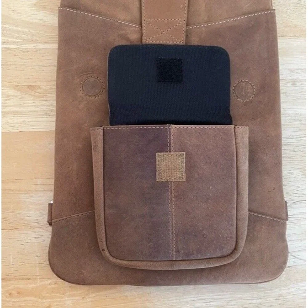 SANTORO Michael Designs The Flight Jacket iPad Mac Case Brown Leather NO STRAPS